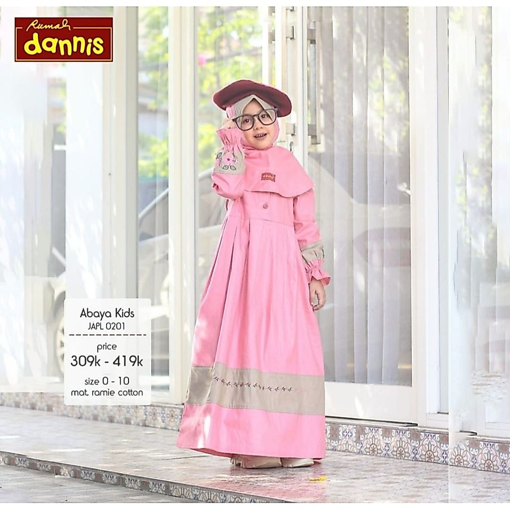 SIZE 1 JUBAH ANAK BY RUMAH DANNIS / SALE DANNIS / DANNIS TERBARU / DANNIS ANAK PEREMPUAN / DANNIS AN