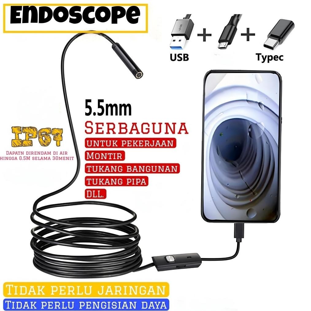 USB Android Endoscope BORESCOPE Camera - USB Android BORESCOPE Camera - BantingHarga Diskon