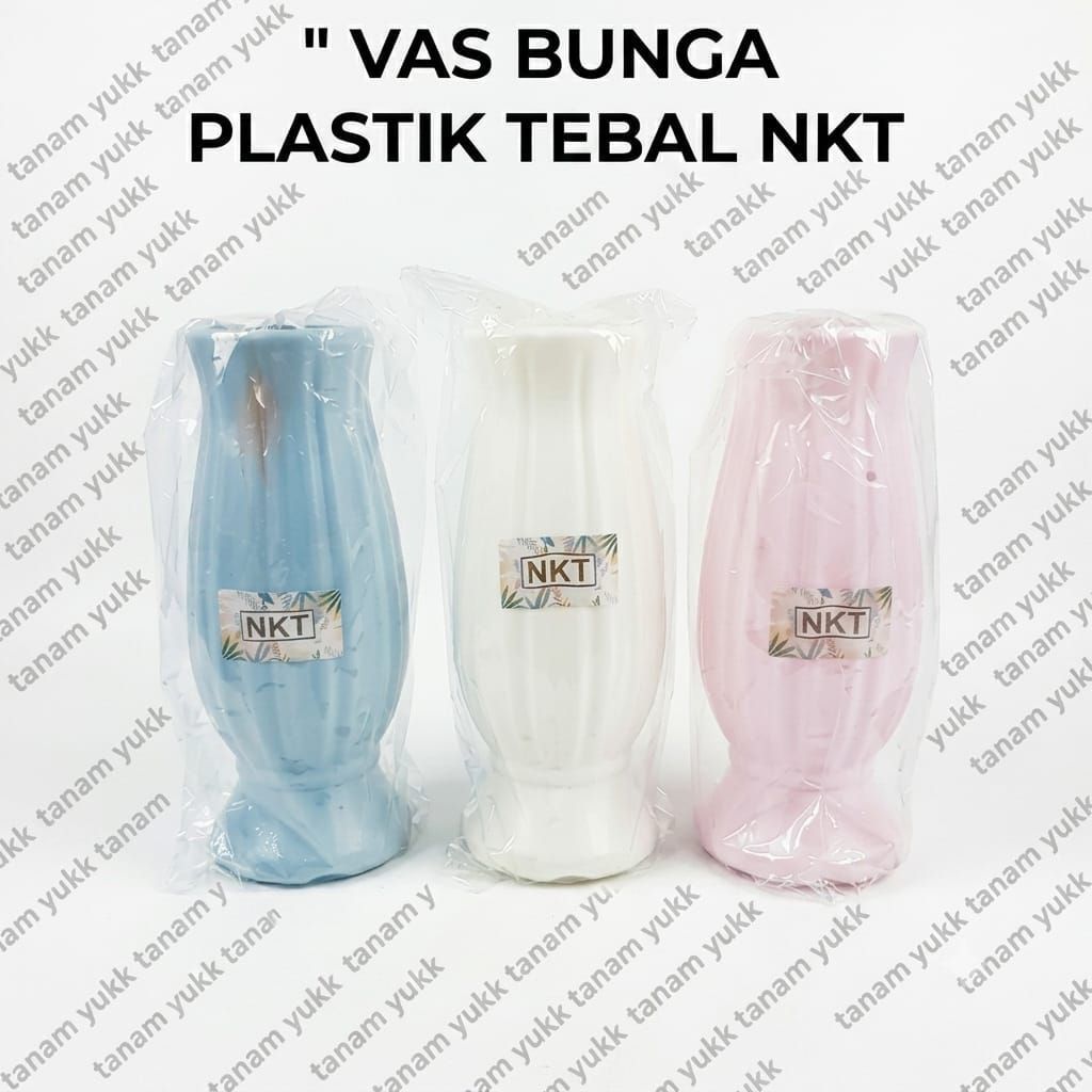 NKT Vas Bunga Jelita Plastik Tebal Bentuk Sloki
