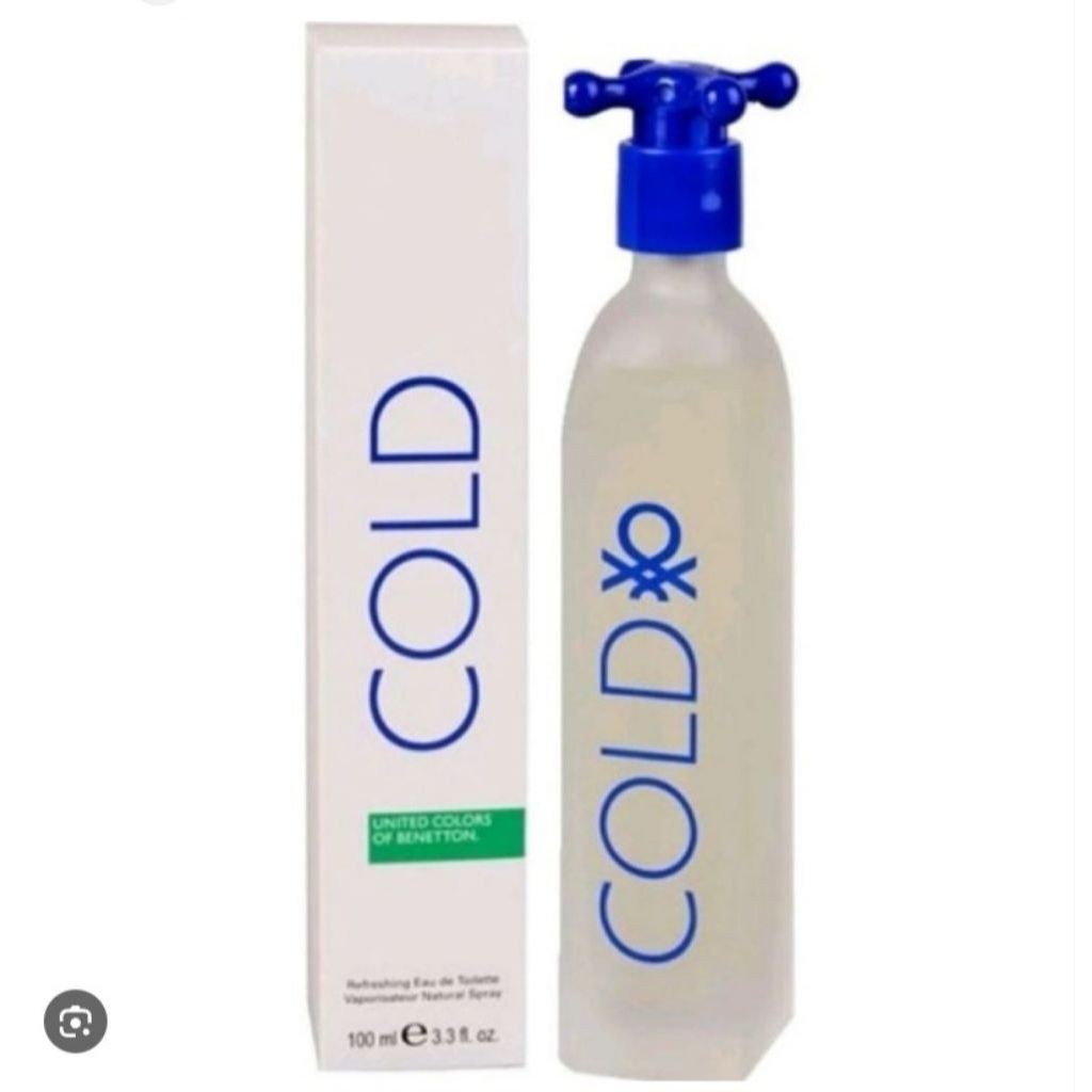 Parfum Benetton Cold 100ml PAKAI BOX /Original reject eropa