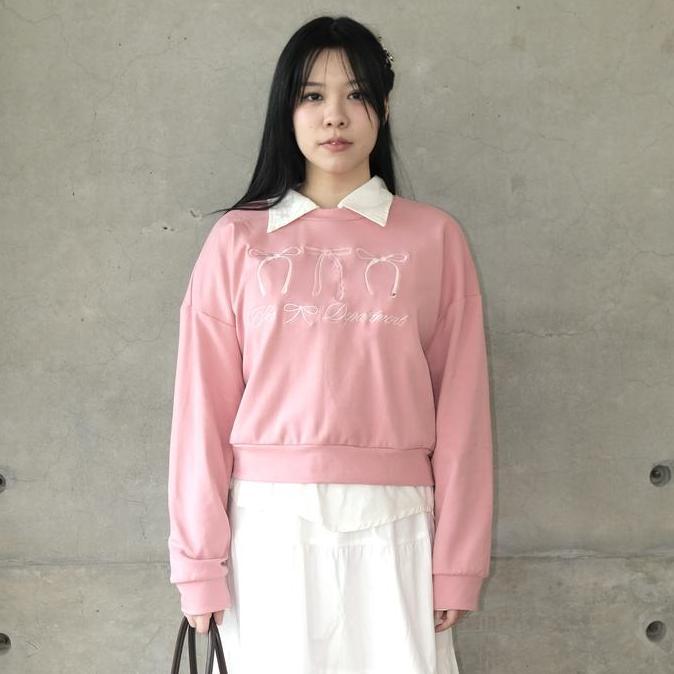Maeson The Bow Departments Coquette Sweatshirt | Sweater Pita