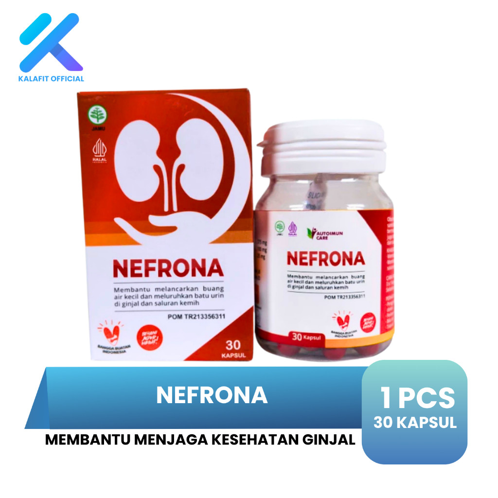 NEFRONA Obat Peluruh Batu Ginjal kencing Berbusa Penurun Kreatin