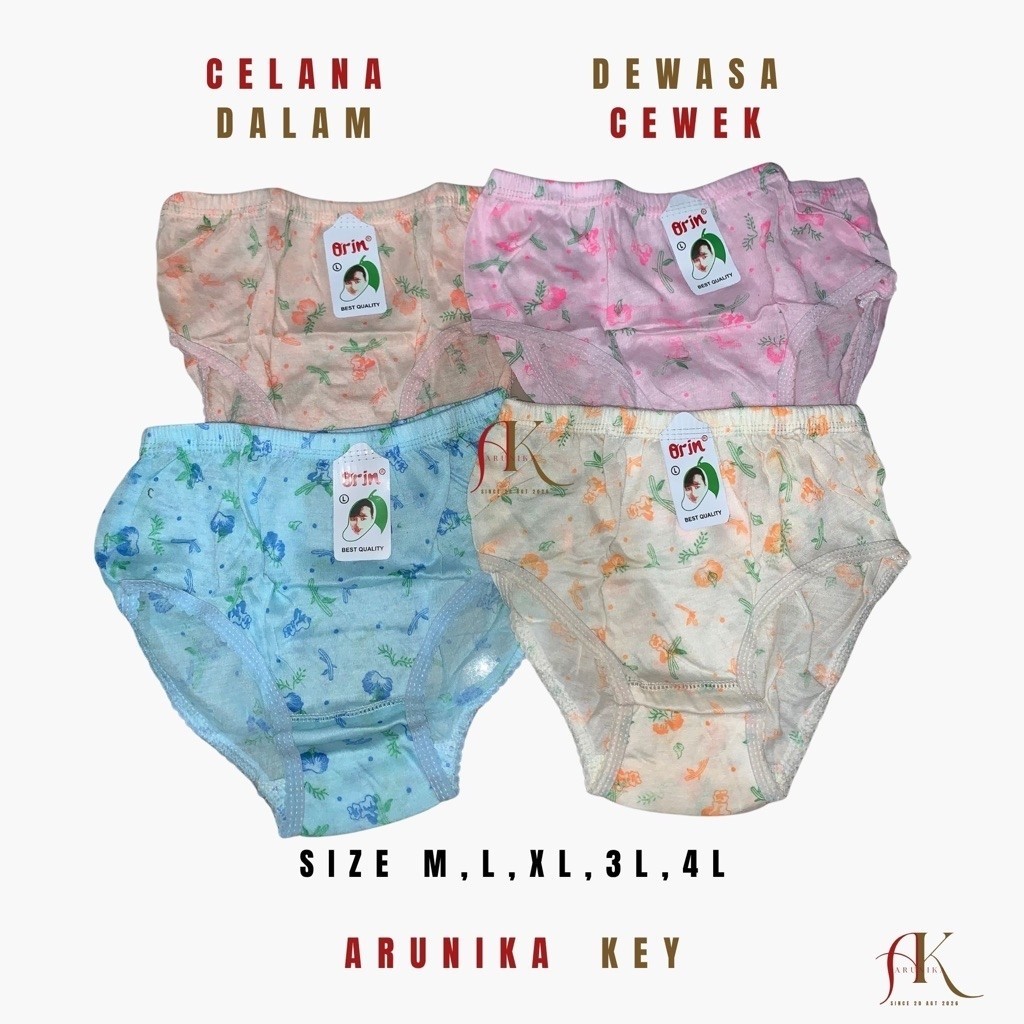 CD WANITA MERK ORIN Celana Dalam Wanita ORIN DM Katun Halus