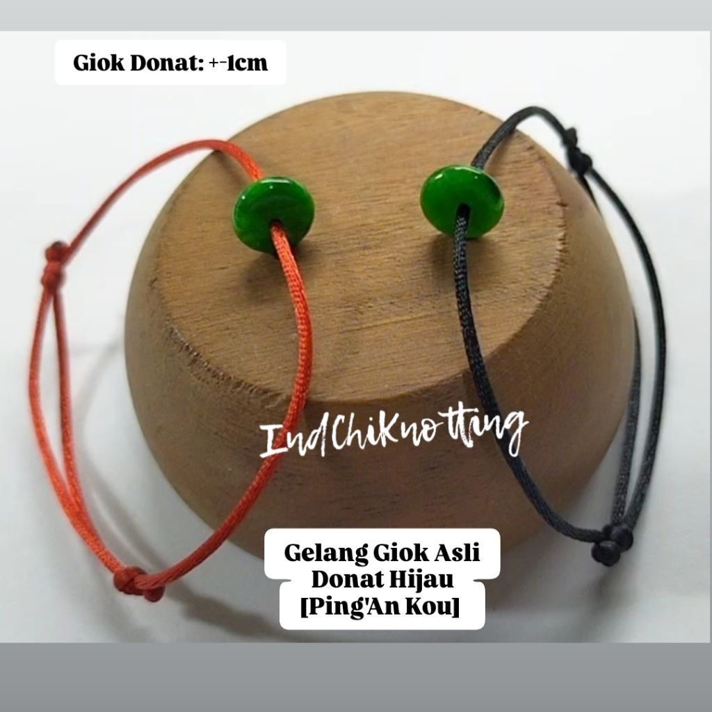 Gelang Giok Asli Donat Hijau