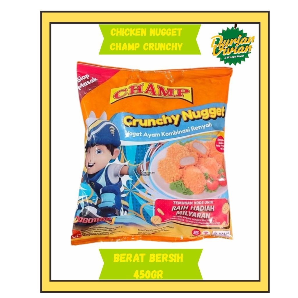 Nugget Ayam Garing Kriuk 450 Gram - Champ, Renyah dan Lezat