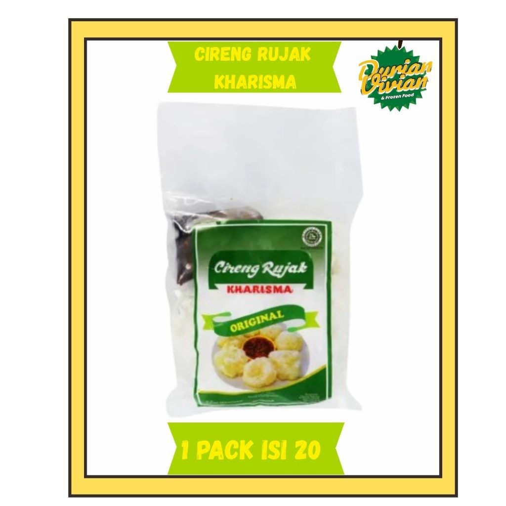 Cireng Rujak Kharisma - 20 Pcs dengan Bumbu Rujak, Beku, dan Pedas