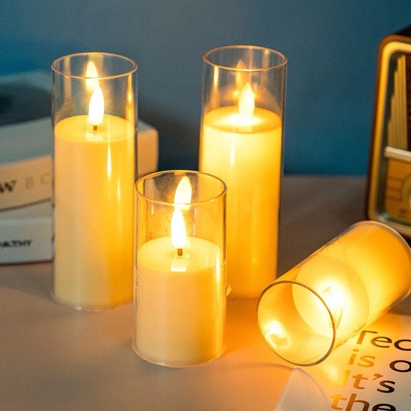 Lilin LED Premium/lilin goyang/Akrilik /Natal Lampu Christmas /Lilin Led Lampu Meja /Lampu Candlelig