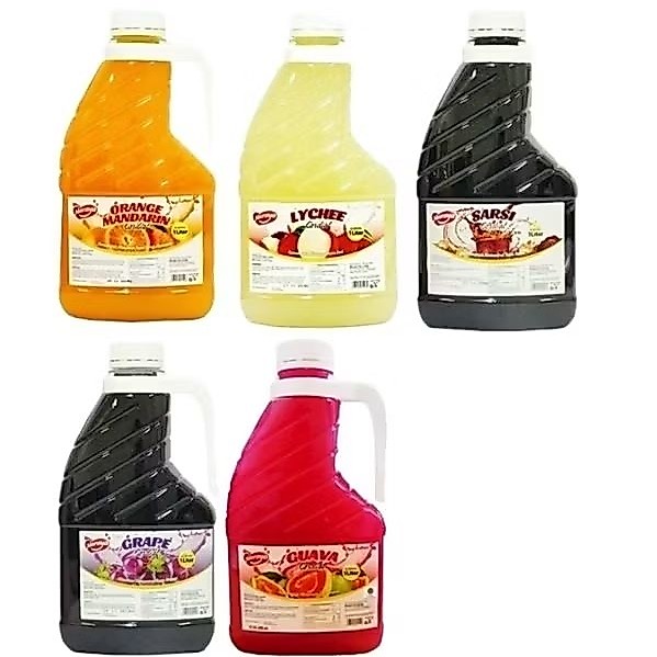 Naraya cardial syrup sirup cardial grape guava lychee syrup sirup leci 1 liter