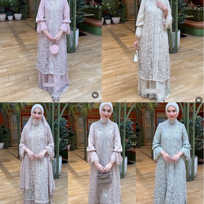 INARA DRESS SARAH THE LABEL || AMEENA OUTER SARAH THE LABEL || GARDEN DRESS SARAH THE LABEL || SYIFA