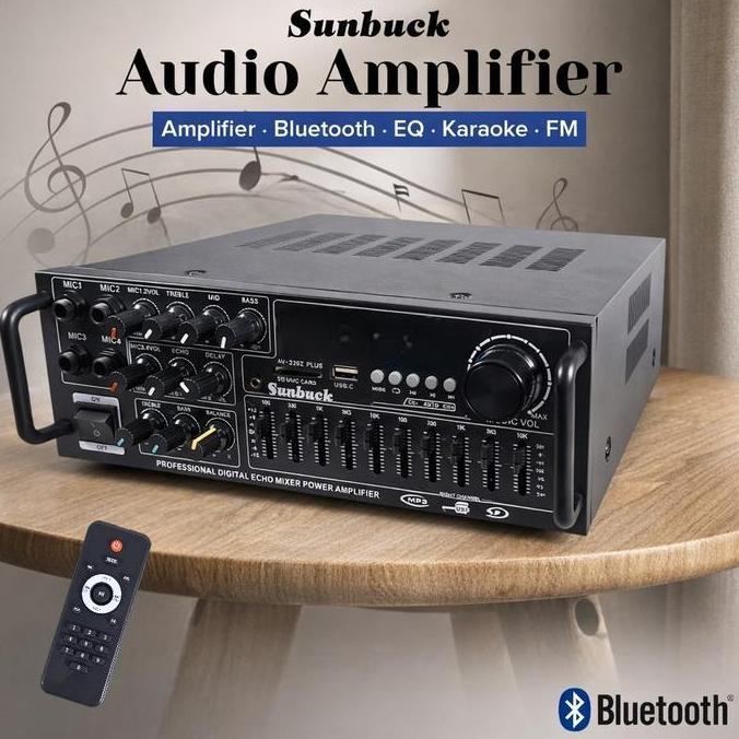GHOENESH Sunbuck Audio Amplifier Bluetooth EQ Karaoke FM 2000W