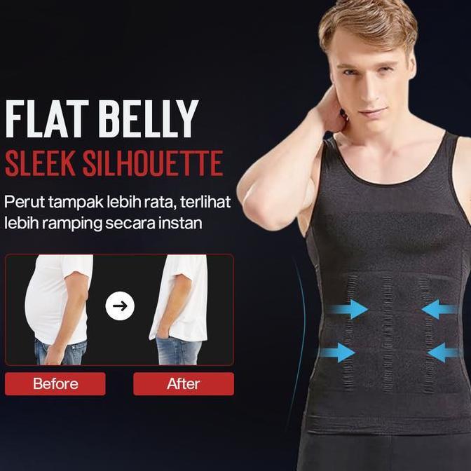 DORMINO CXZD Baju Singlet T-Shirt Korset Pembentuk Tubuh Body Shaper - YB-76