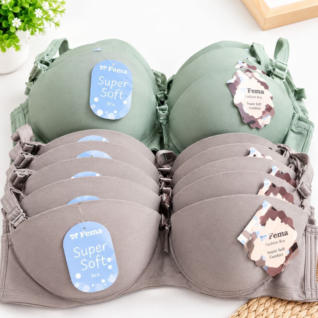 BRA BH FASHION WANITA/ BH BUSA TEBAL KAWAT/ FEMA/  KAIT 3 36-42