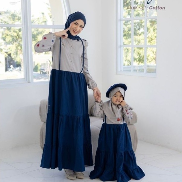D Nadya Couple Mom and Girl Terbaru By Rumah Dannis Bahan Katun premium
