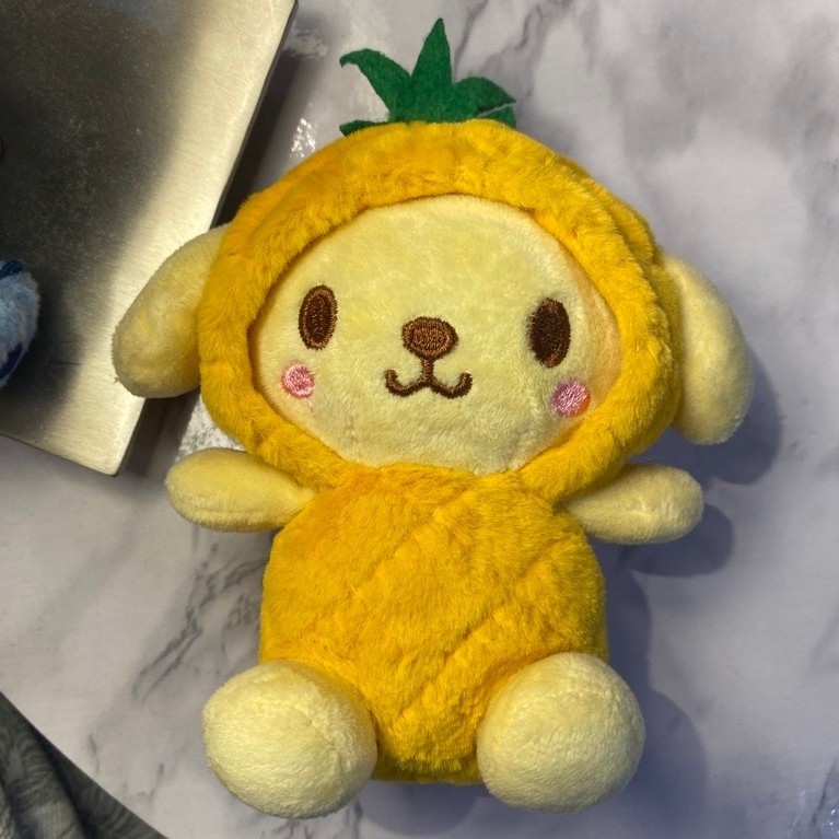 Pompompurin Pineapple Costume Sitting Plush
