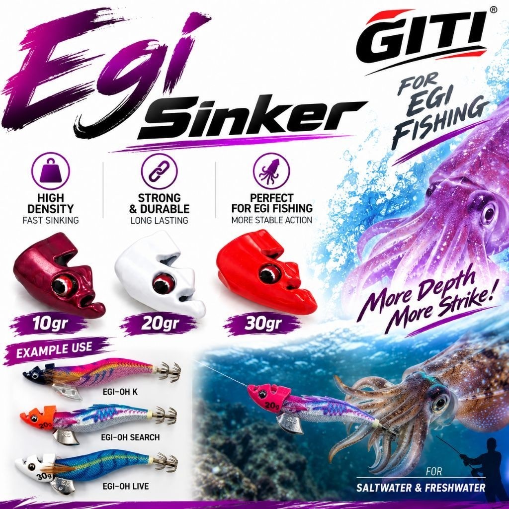EGI SINKER KENDAT UMPAN CUMI SOTONG GITI PRODUCT [UMMJ31]