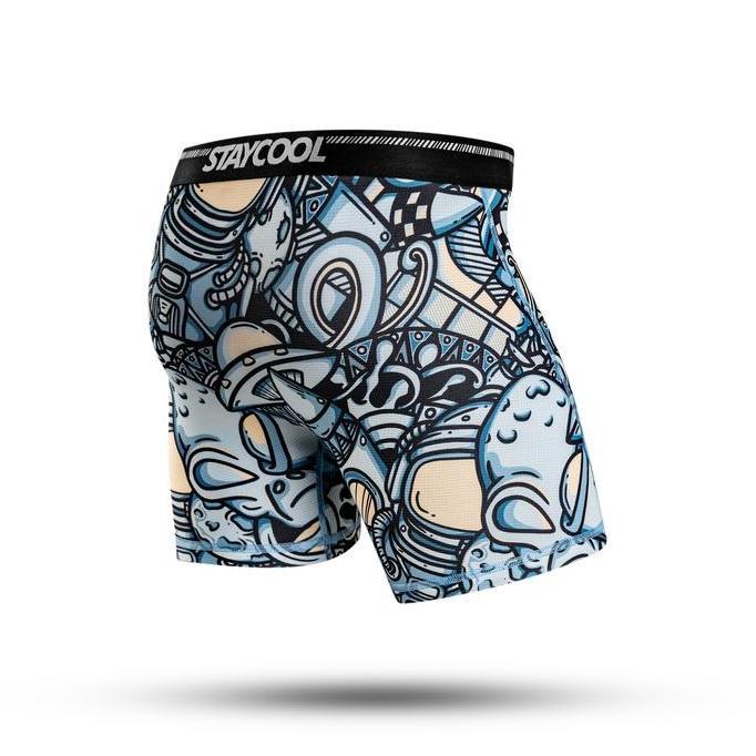 Staycool Supplecool Cosmic Blue Boxer Briefs Celana Dalam