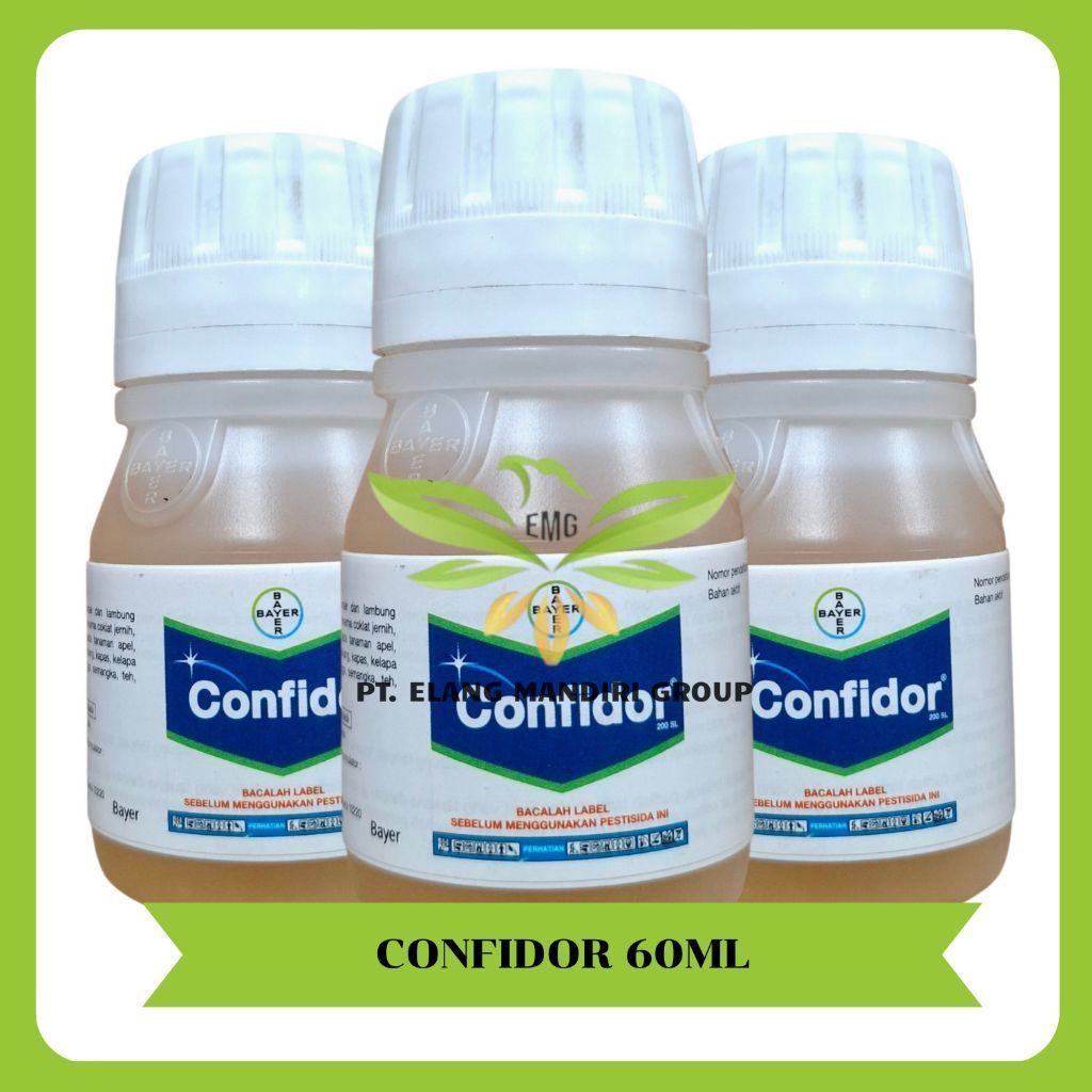 Confidor Cair 60ml Insektisida Imidakloprid 200g/l Basmi Wereng Padi Bayer Avidor Besvidor Dagger