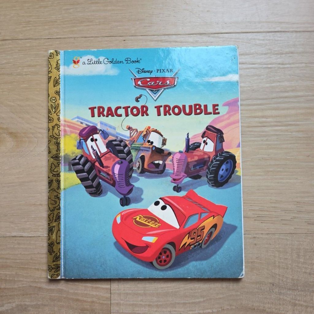 Buku Bacaan A Little Golden Book Disney Pixar Cars Tractor Trouble