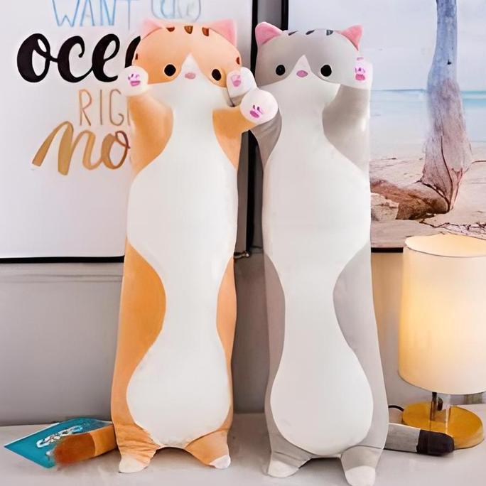 Boneka Guling Karakter Kucing Panjang
