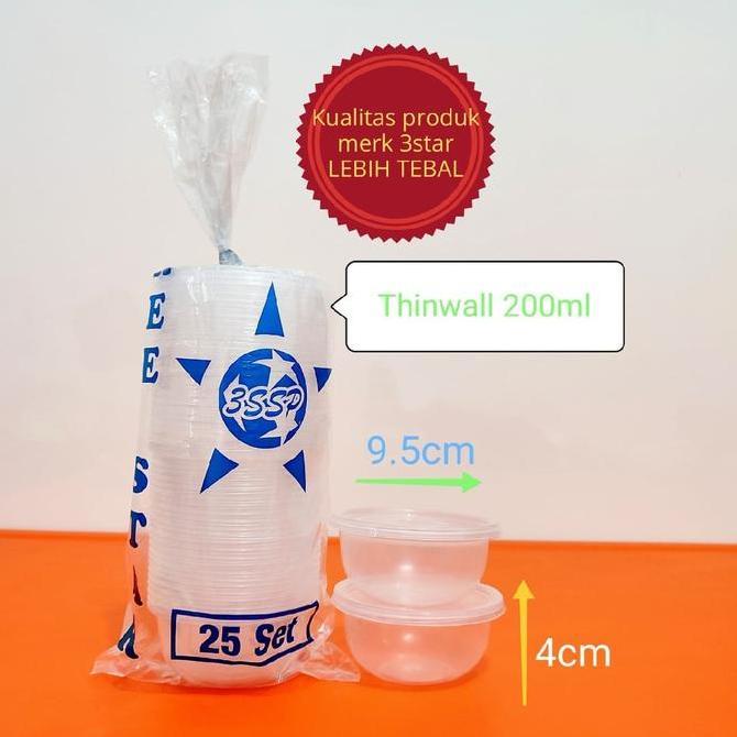 Envi Thinwall 200Ml Bulat Bening