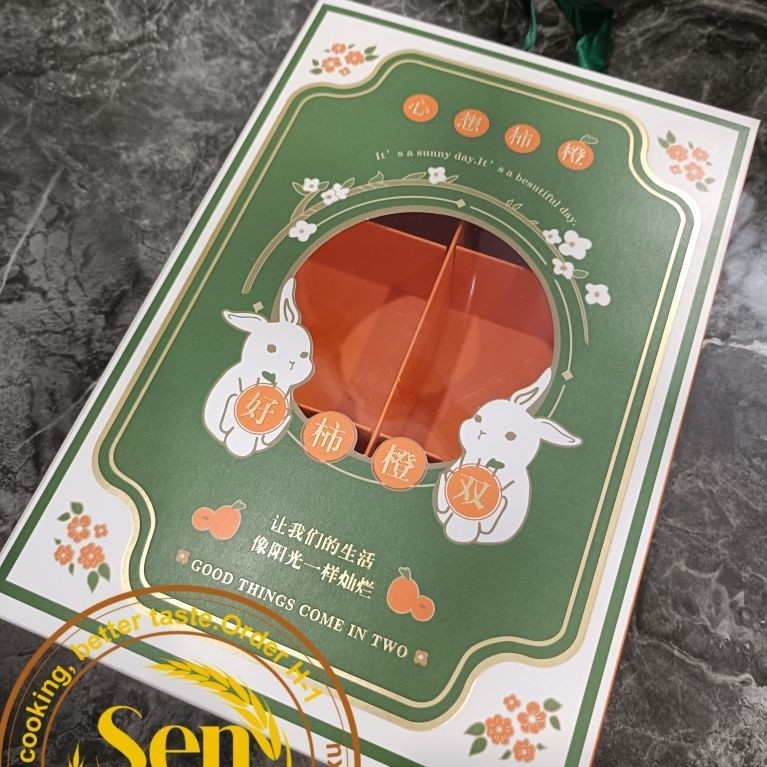 Kotak Box Dus Mooncake sekat 6 @ 50gr-75gr