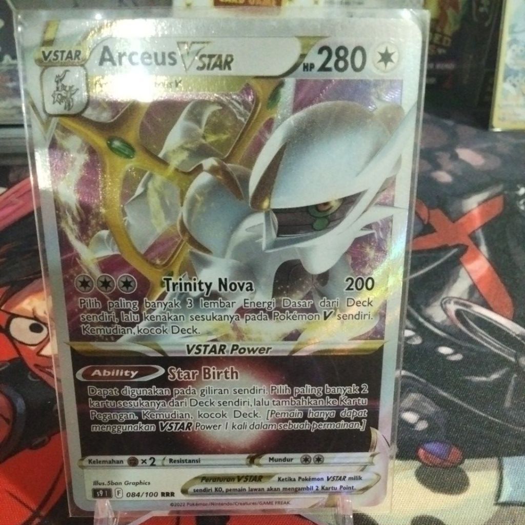 kartu Pokémon TCG (Trading Card Game) Indonesia bernama Arceus VSTAR
