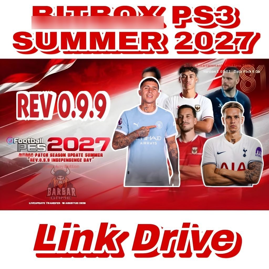 Link Game PS3 - PES 2027 B1TB0X PATCH SUMMER PS3  TRANSFER UPDATE - ready game ps2 ps3 ps4 cfw hfw h