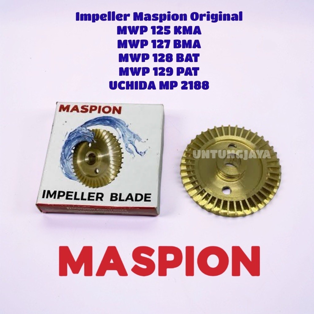 IMPELLER ORIGINAL POMPA MASPION MWP 125 KMA MWP 127 BMA MWP 128 BAT MWP 129 PAT UCHIDA MP 2188