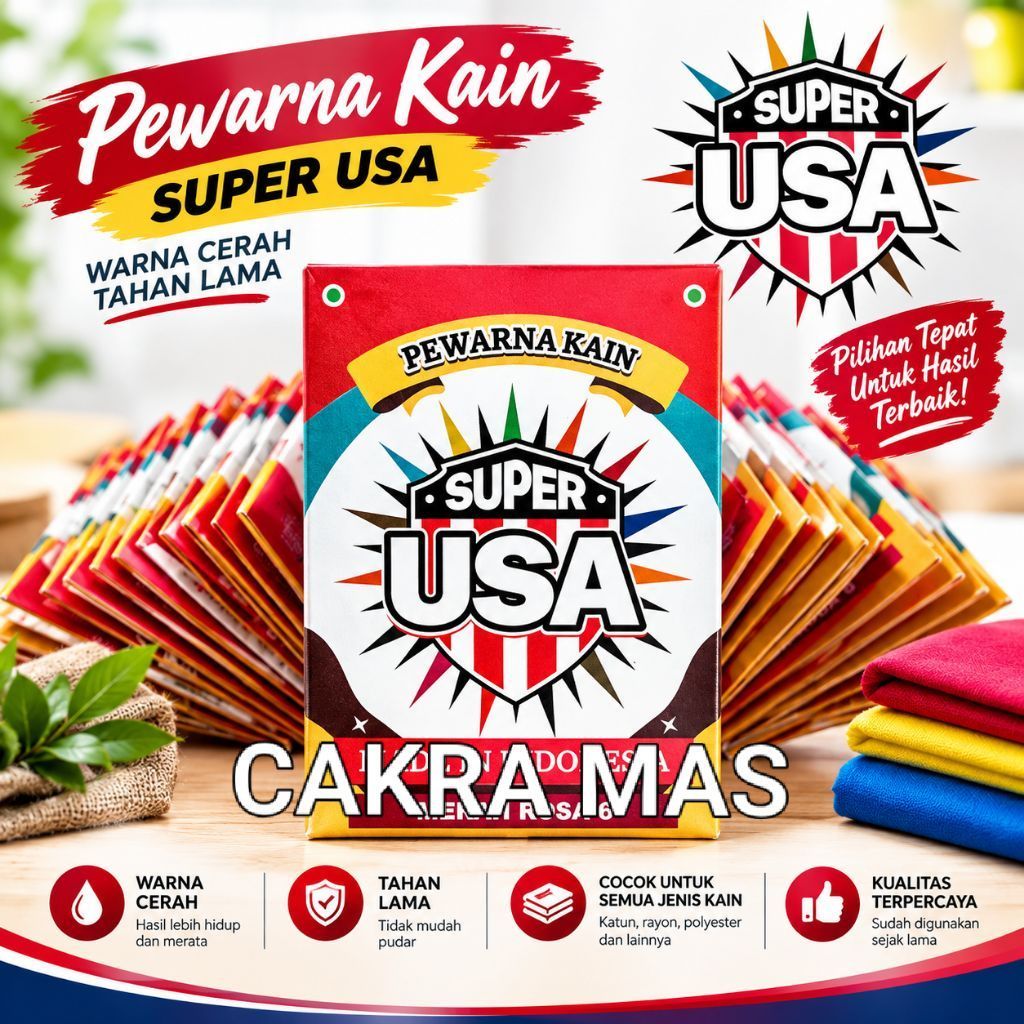 Pewarna Kain Super USA