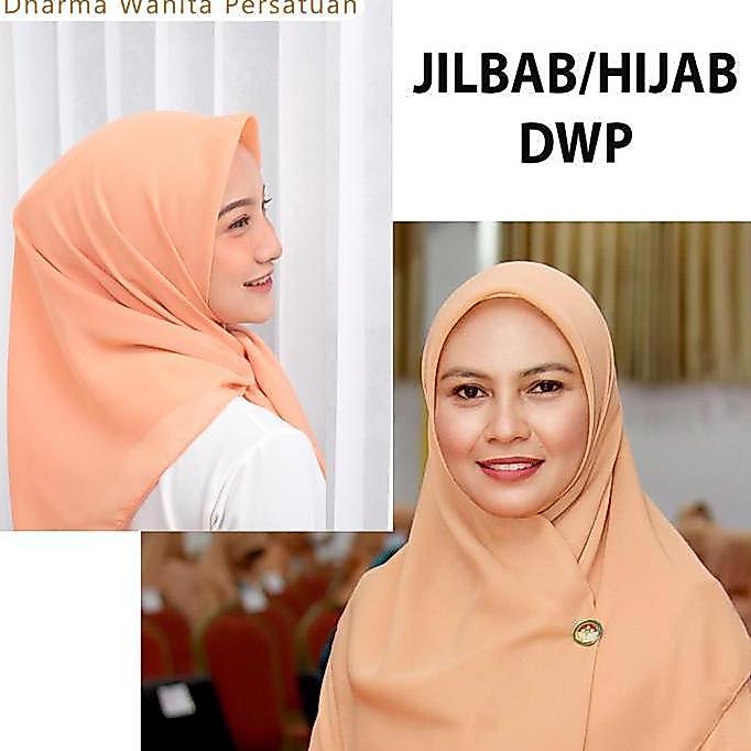 Jilbab/Hijab Dharma Wanita Persatuan Jilbab/Hijab Dwp / Jilbab Dwp Dharma Wanita Terbaru