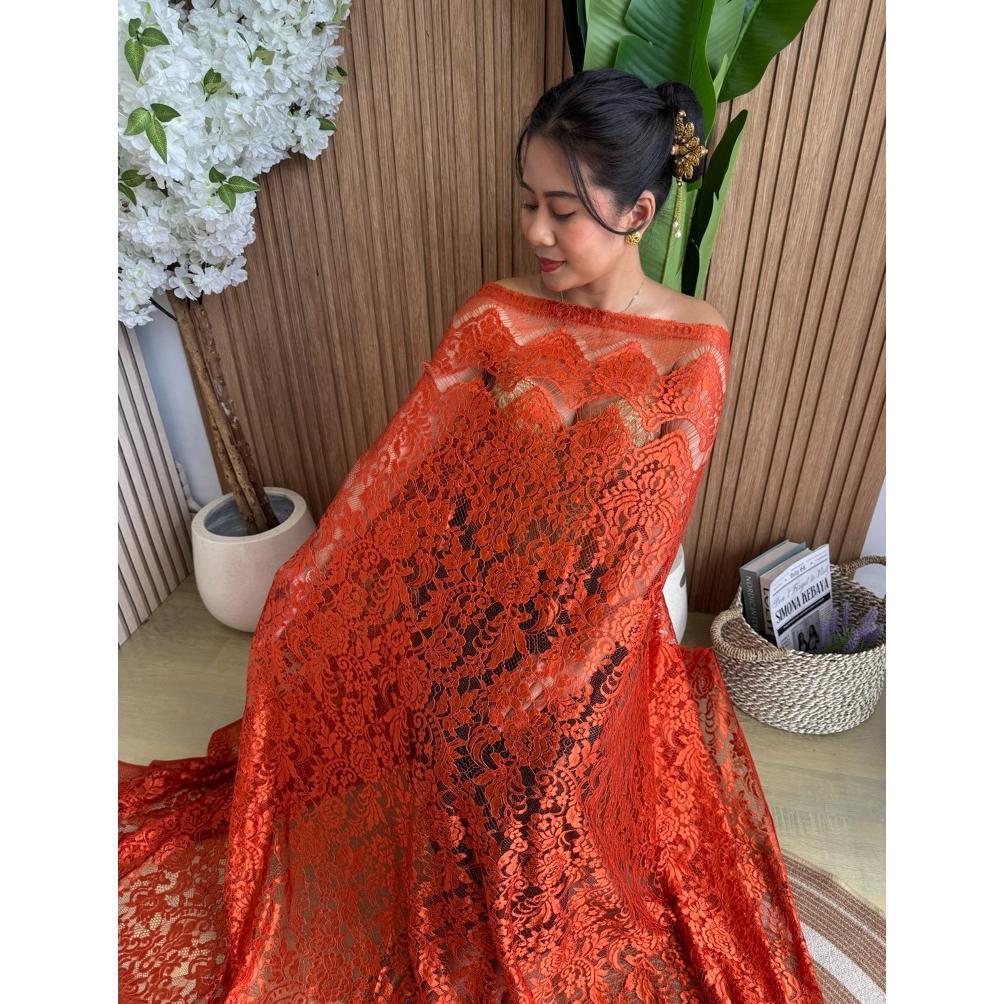 SIMONA KEBAYA Kain Brokat Kebaya Glossy Series Bali - kain brokat seragaman - kain seragam bridesmai