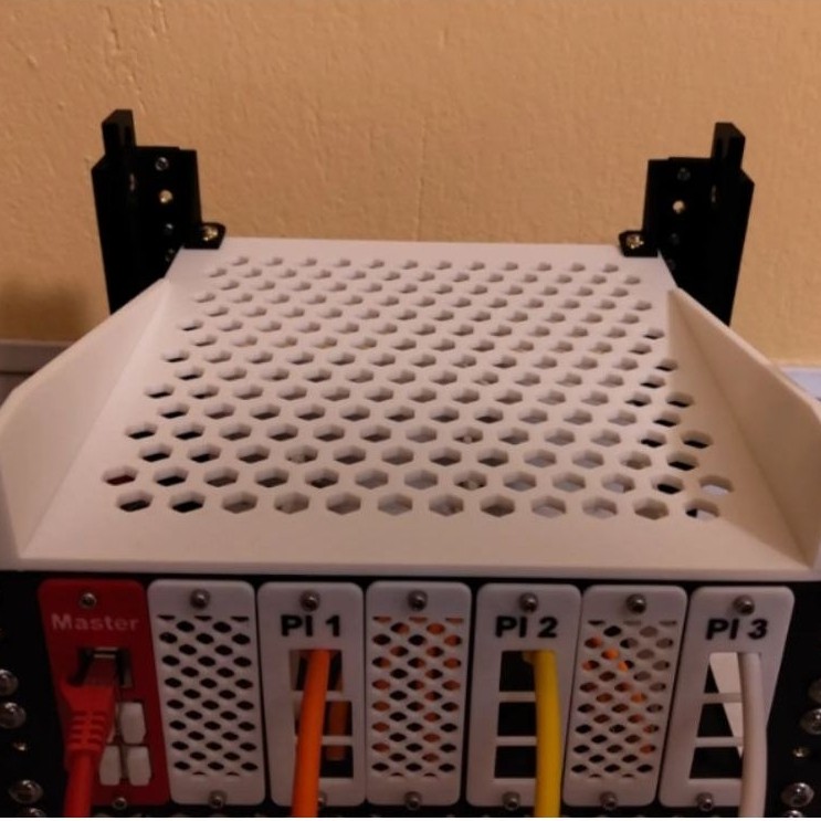 Rackmount Tray Universal Rack Server 10 Inch Mini Rack 3D Print