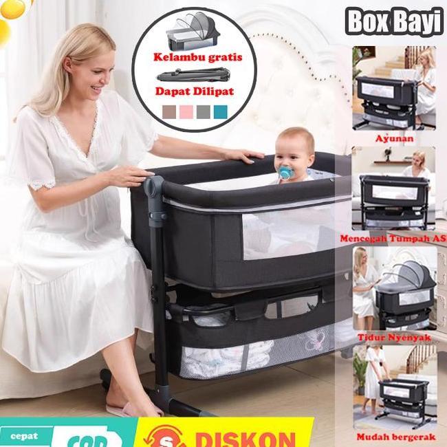 Cod Box Bayi Lipat Tempat Tidur Baby Bed Box Box Bay Tempat Tidur Bayi Keranjangranjang Bayi Baby Bo