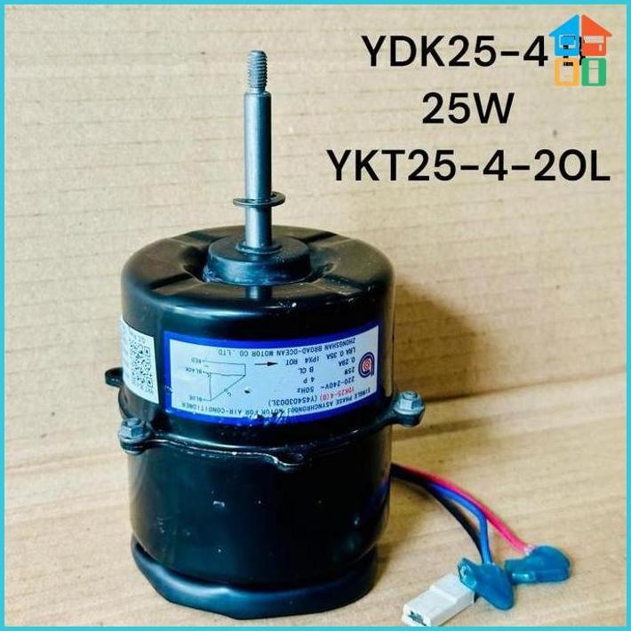 Motor Fan Autdoor Ac Midea Ydk25-4 B 25W Ykt25-4-20L Original 100% Murah
