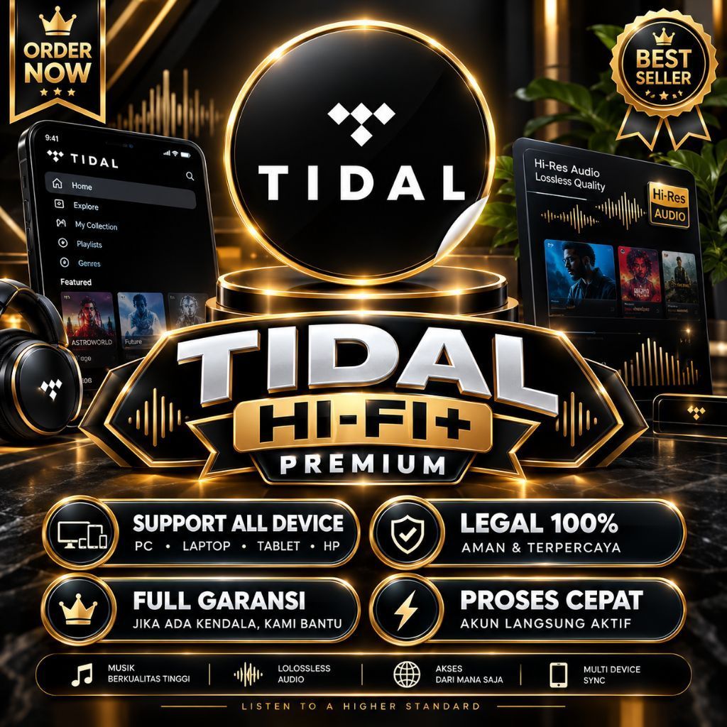 TIDAL HIFI + 1 BULAN PREMIUM BERGARANSI