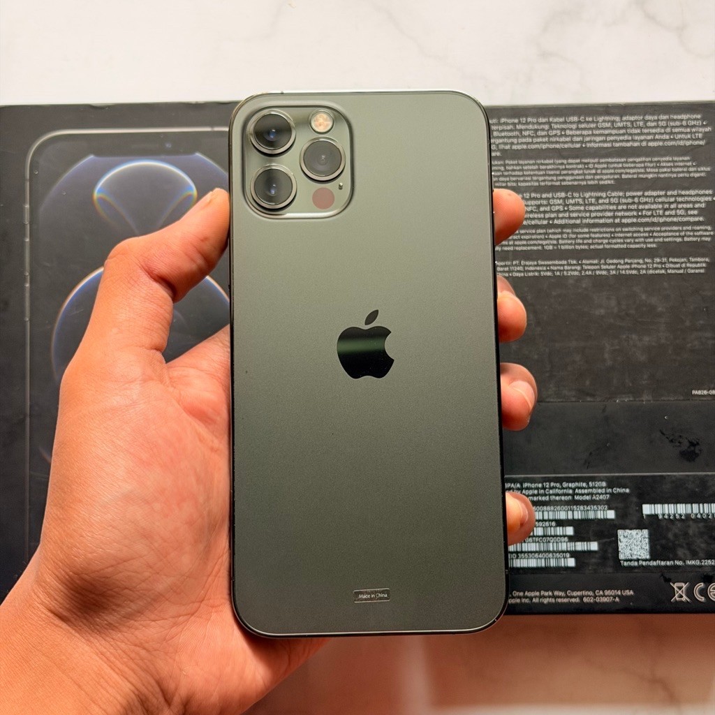 iPhone 12 Pro 512GB iBox Second Fullset Original Graphite