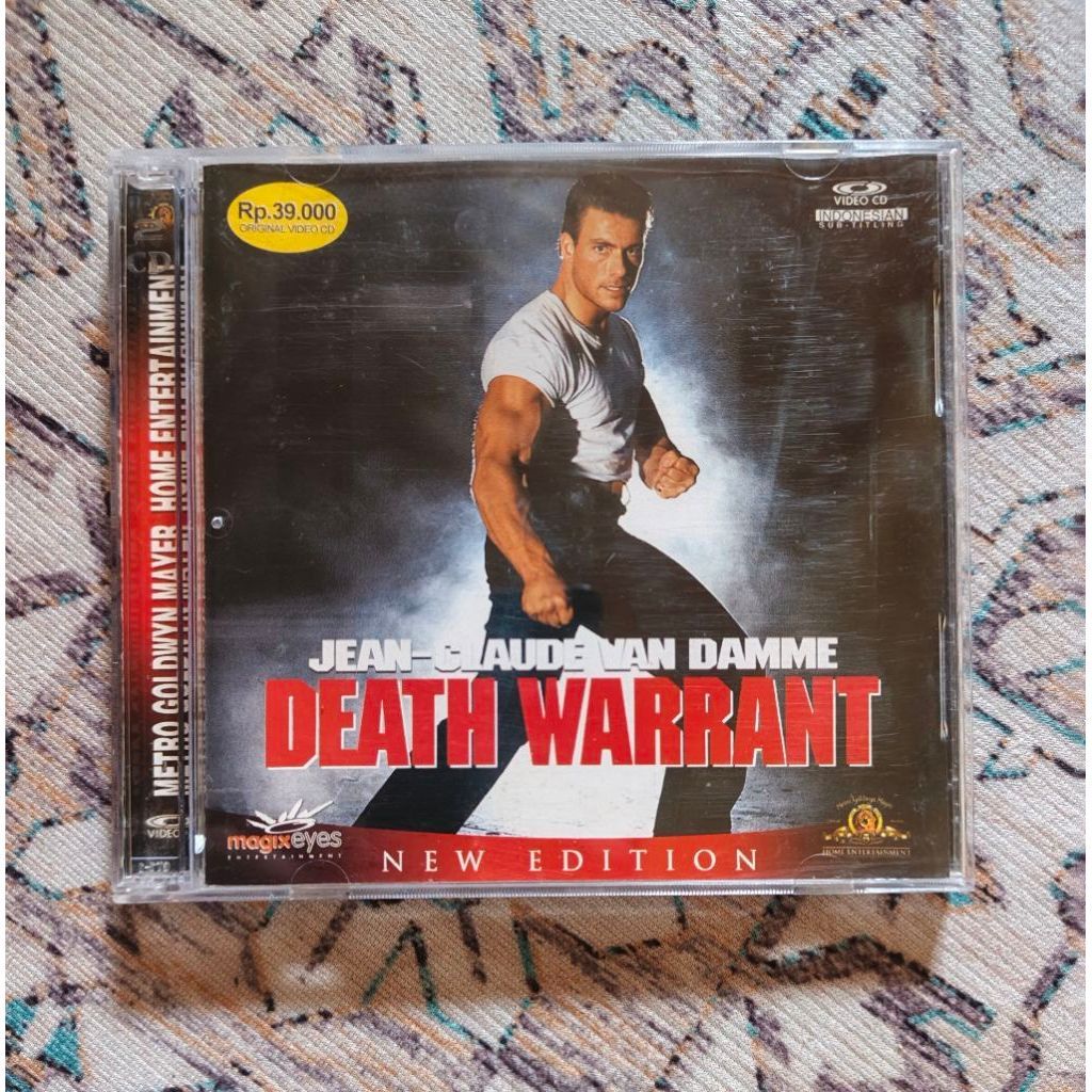 vcd film van damme death warrant kondisi bagus