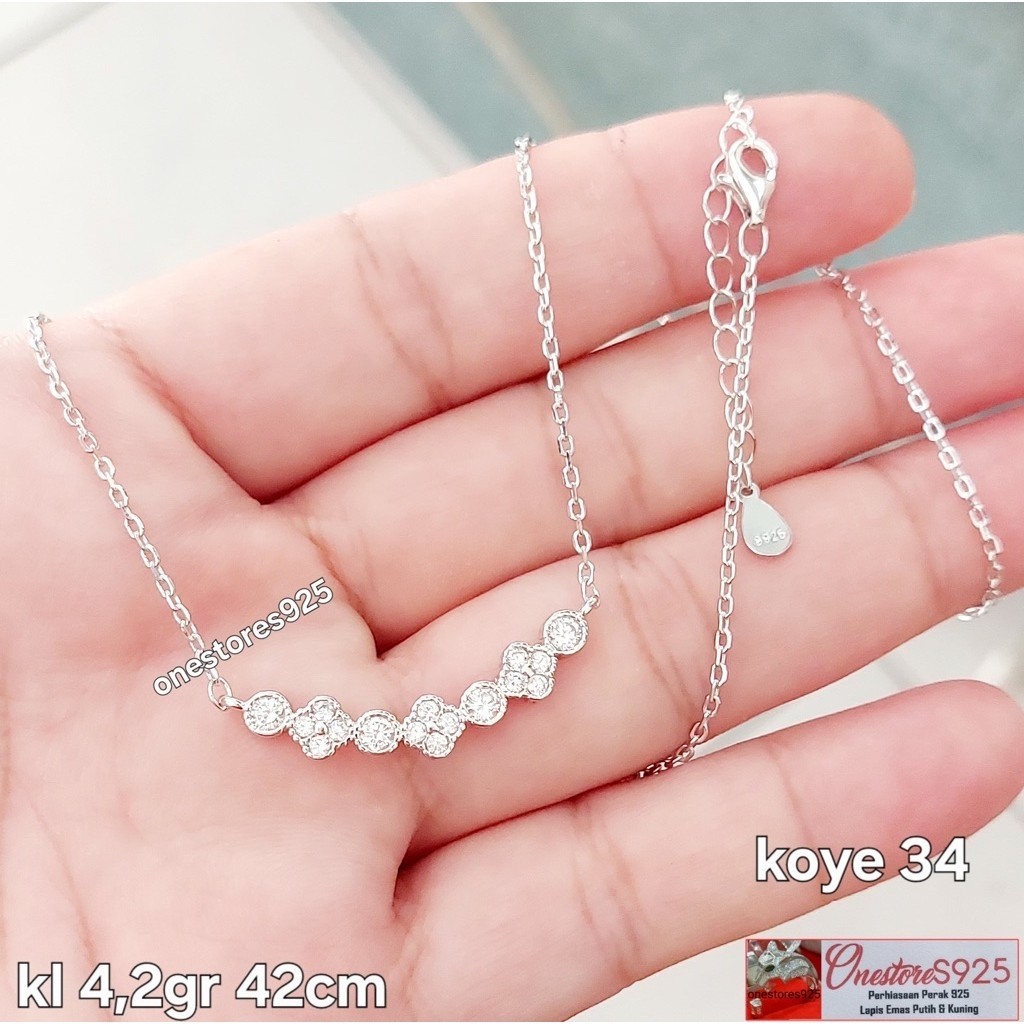 KALUNG KOYE PERAK 925 LAPIS EMAS PUTIH KOYE 34