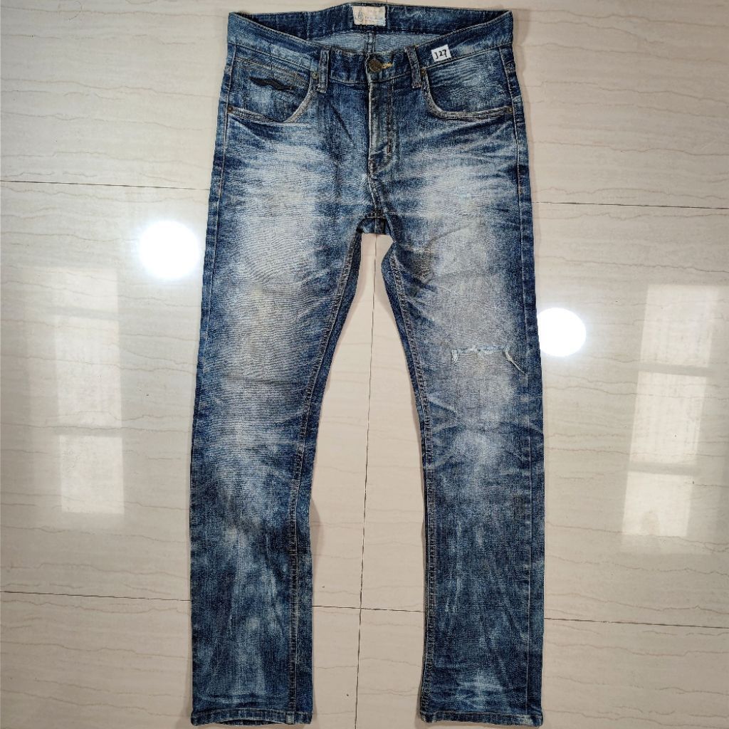 (PERHATIKAN DESKRIPSI) DPSR DISTRESSED FADED JEANS