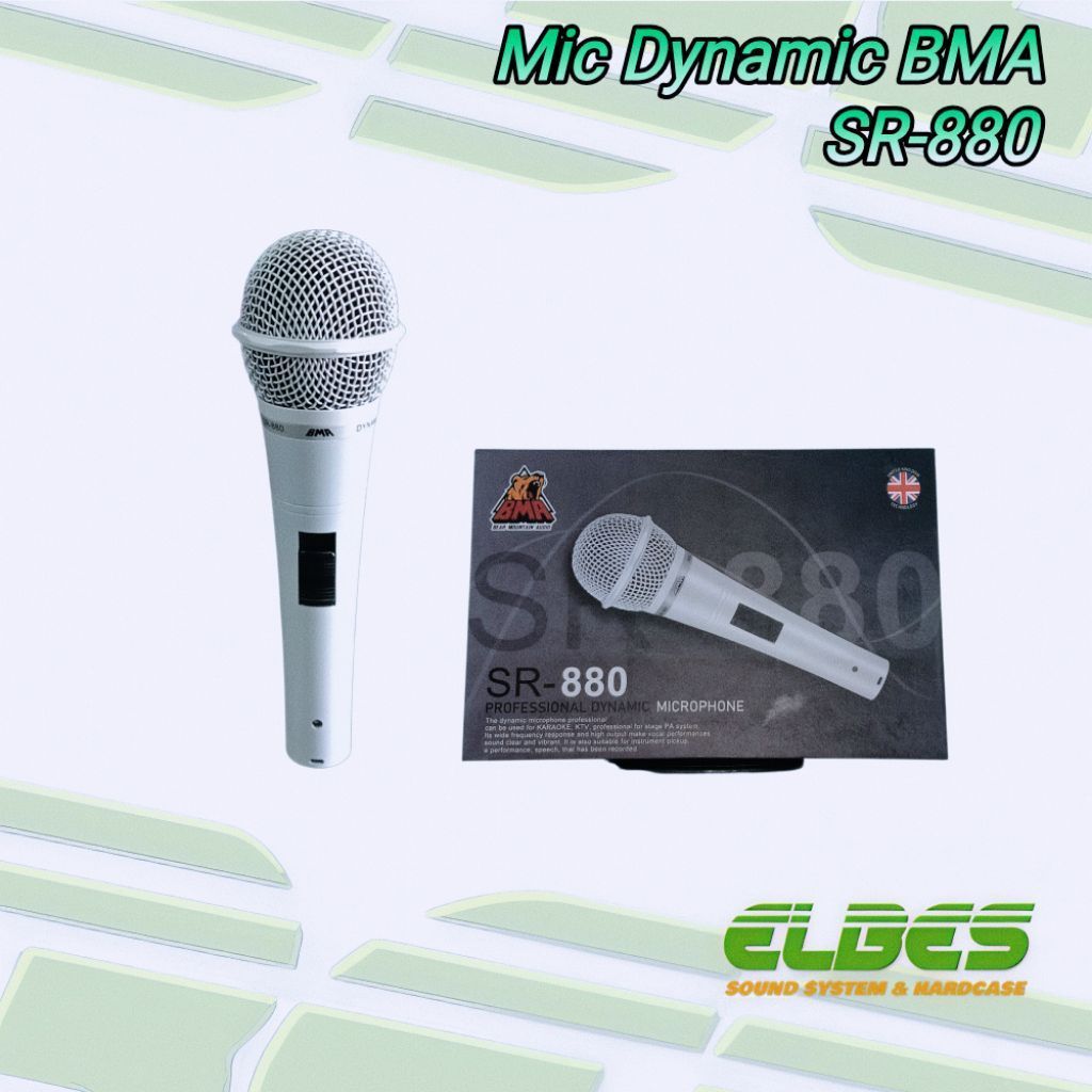 Mic BMA putih SR-880 ORIGINAL mik vocal jernih SR880 ASLI BMA