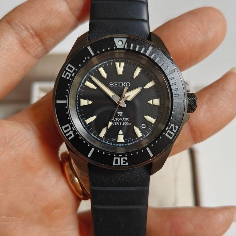 Seiko Prospex SRPL15K1 Diver Samurai Shog-Urai Black original bekas bagus normal semua siap pakai