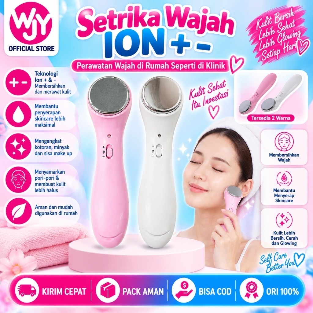Setrika Wajah / alat facial wajah / Alat Treatment Wajah / Alat Facial Alat Perawatan Wajah / Alat P