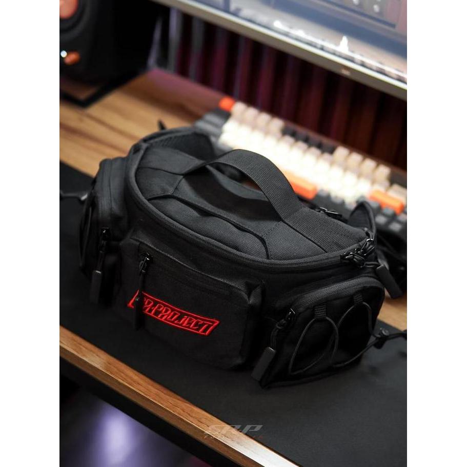 waistbag SR-PROJECT NV Black Edition waterproof | Tas slempang motoran