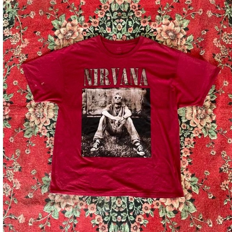 nirvana vintage tag hanes