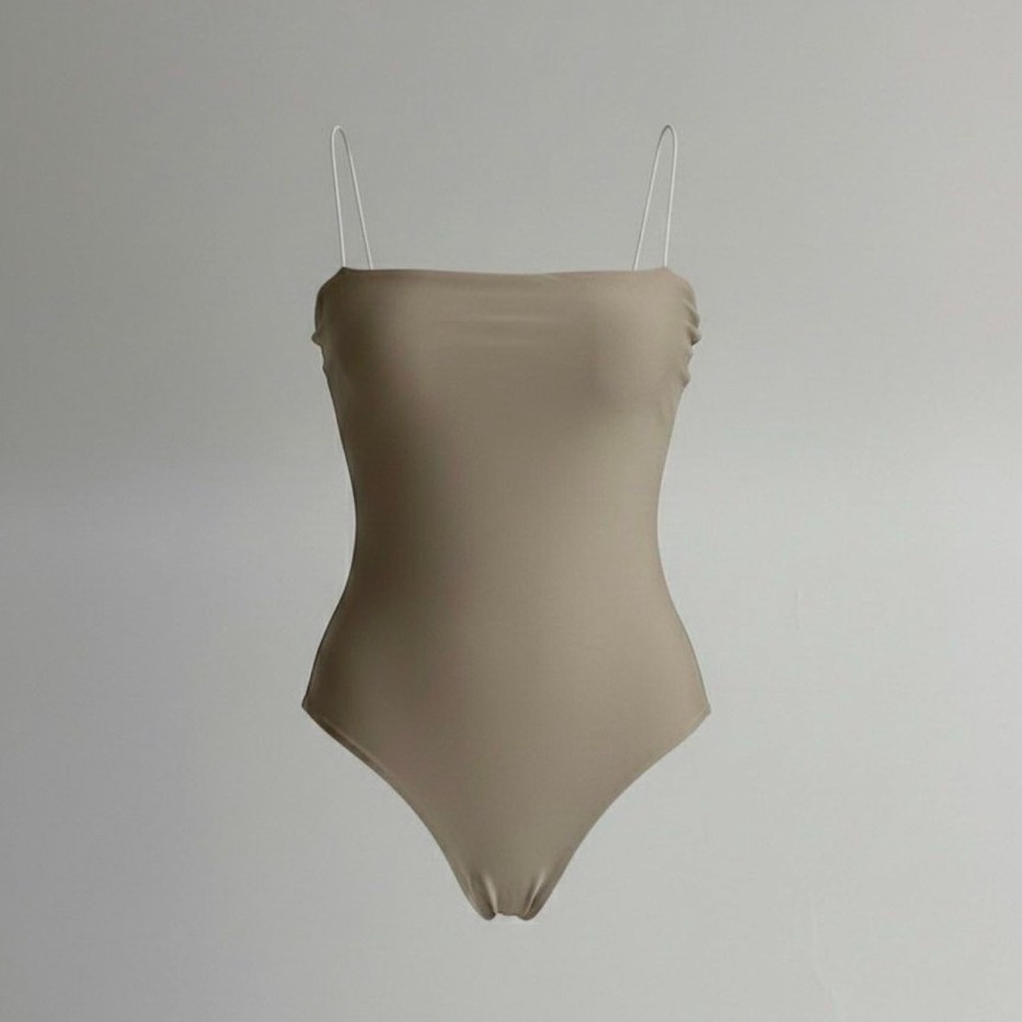 Kurve Cream Bodysuit Barekurve Pasta Tank Bare Kurve Fitted Top Body Suit Tanktop
