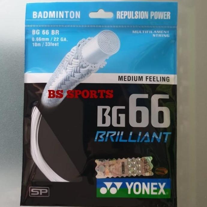 TERBARU - SENAR RAKET BADMINTON BG66 BG 66 BRILLIANT 100%