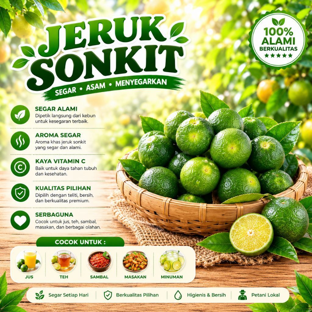 BUAH JERUK SONKIT / JERUK KIETNA / LEMON CUI / JERUK KASTURI 500g