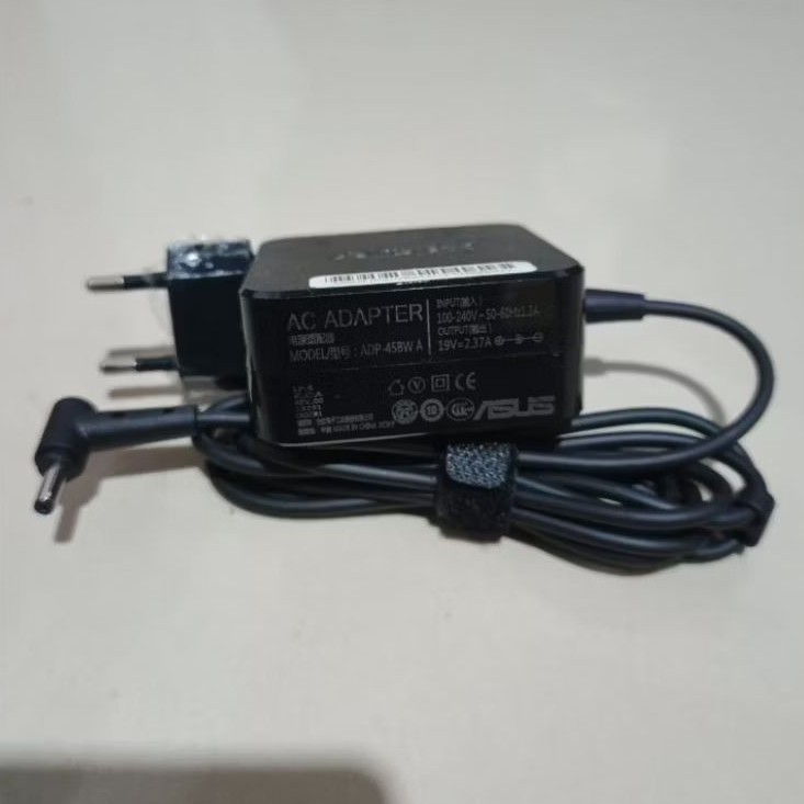 Cas Asus Seken Normal Ori 19V 2.37A (45W) Second 4.0 1.35mm Charger Adaptor Laptop X441 X441n X441m 