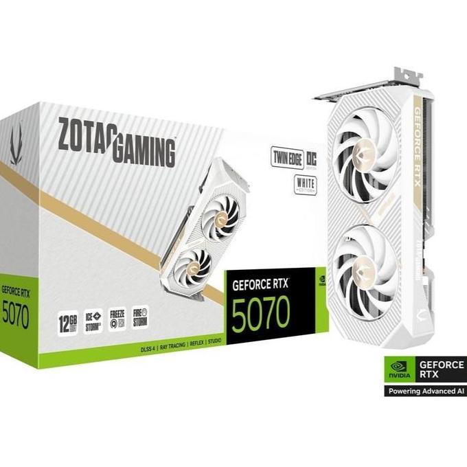 Rg - Zotac Gaming Geforce Rtx 5070 Twin Edge Oc White Edition 12Gb Gddr7 Zt-B50700Q-10P - Rikom Grup