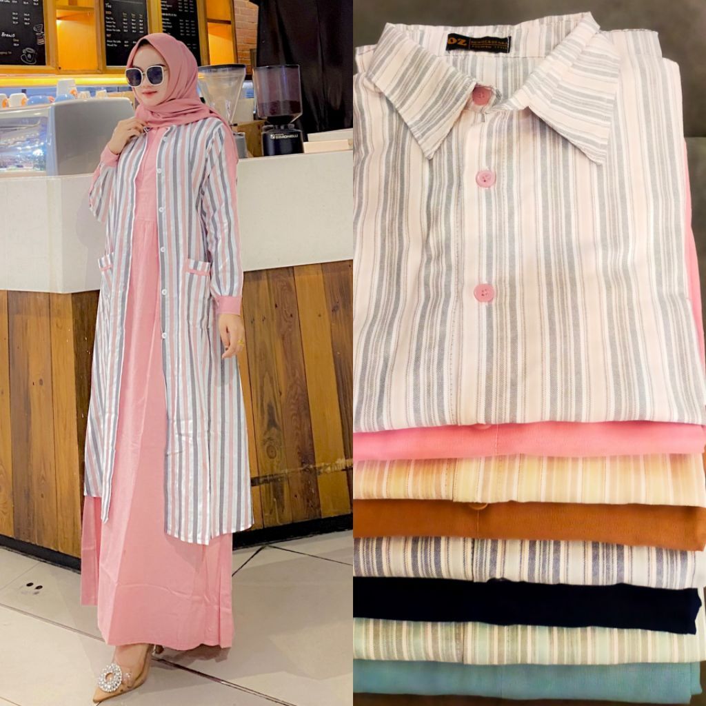 promo gamis stelan auter/gamis new oz/gamis mza/set mza/dress mza/midi dress shaqueenara/midi dress 